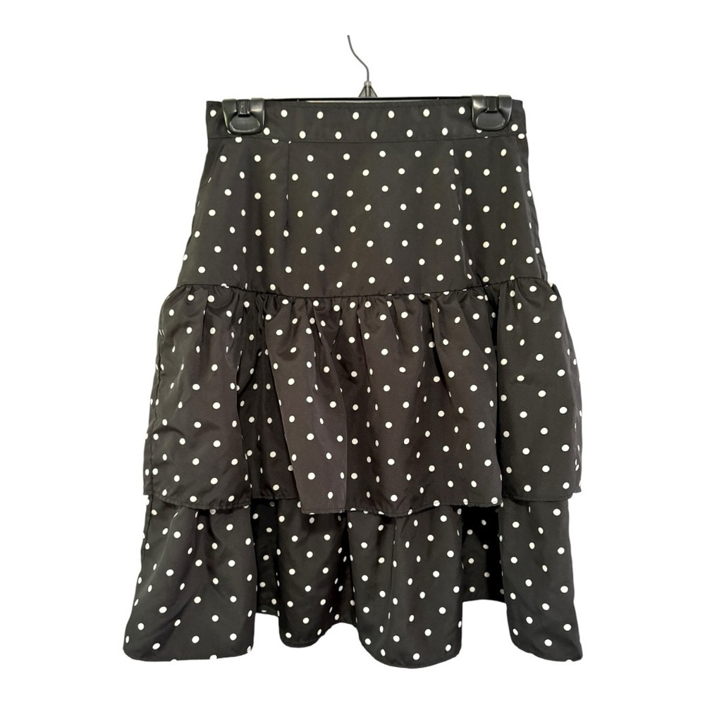 Polka Dot Black Skirt